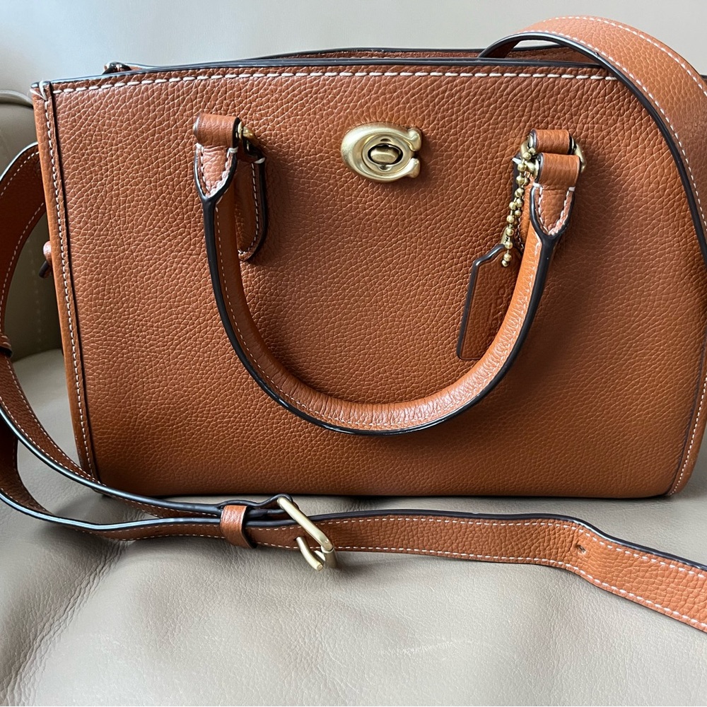 Brown Coach Leather Handbag